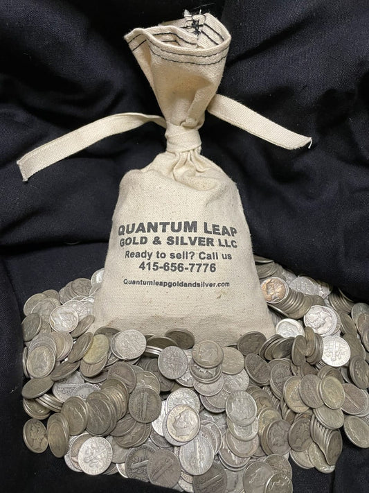 90% Silver Dimes - $100 Face Value Bag