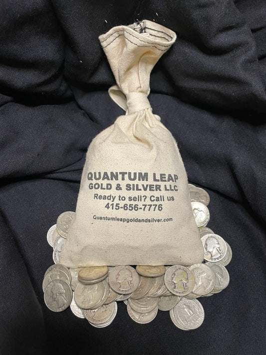 90% Silver Quarters - $100 Face Value Bag