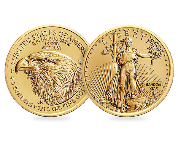 1oz American Gold Eagle (Random Year Type 1 or Type 2 Dealers Choice)