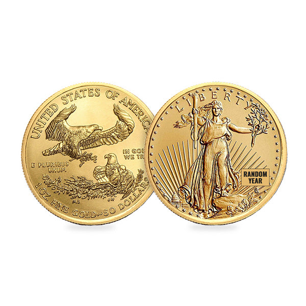 1oz American Gold Eagle (Random Year Type 1 or Type 2 Dealers Choice)